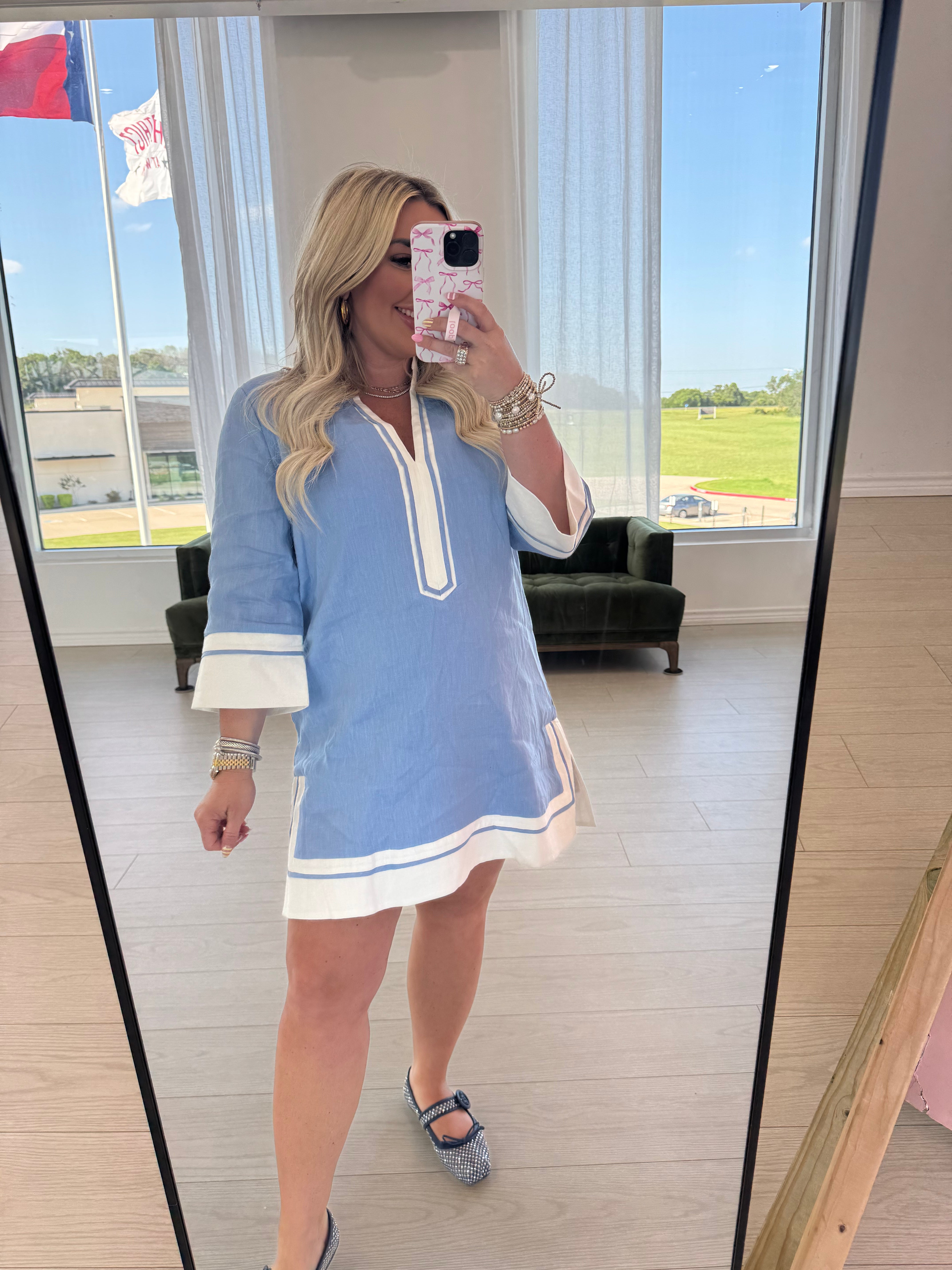 Harper Baby Blue Mini Dress