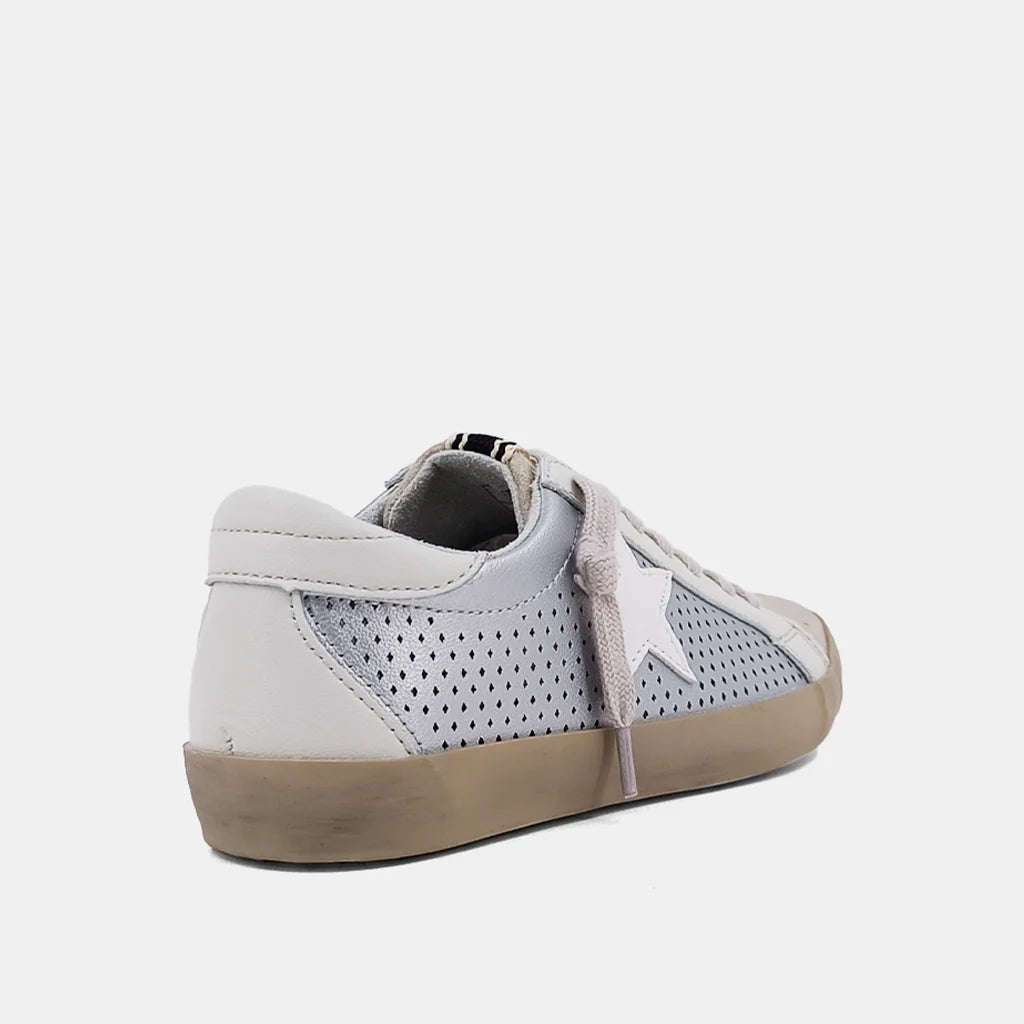 Paula Silver Perf Sneaker