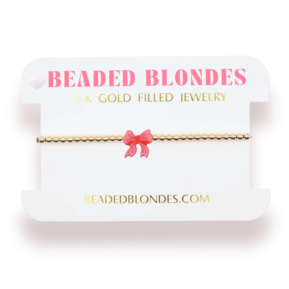 Red Bow Holiday Bracelet