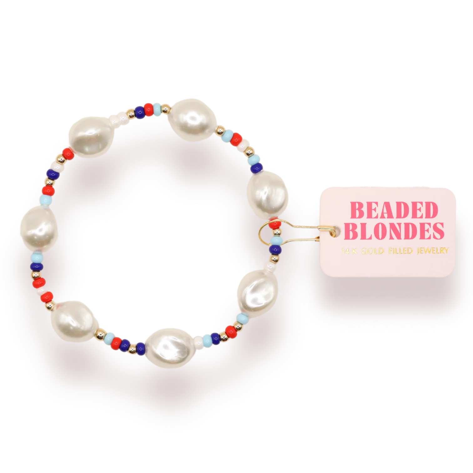 Red, White and Blue Sadie Sprinkle Bracelet.