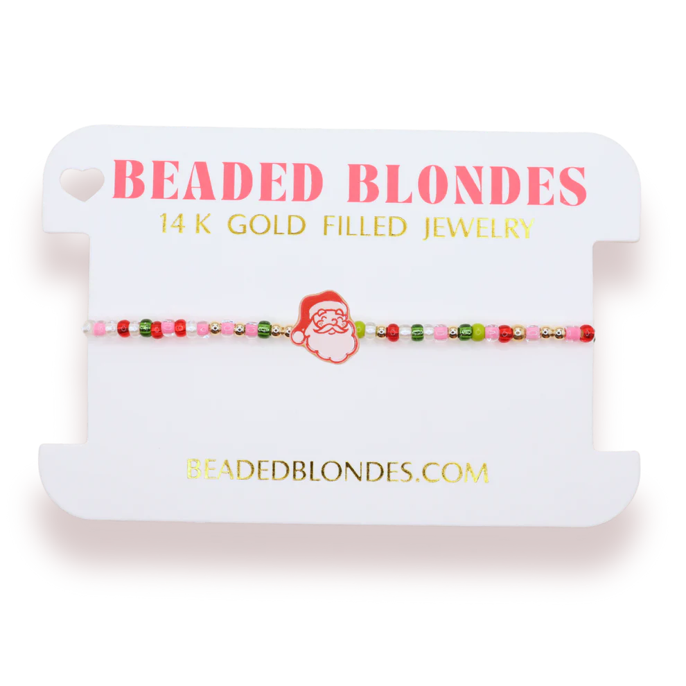 Santa Claus Sprinkle Bracelet - Beaded Blondes