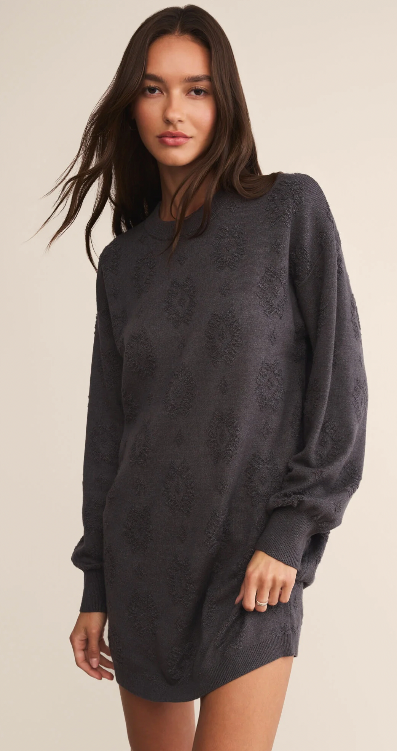 Amina Sweater Dress - Charcoal Heather