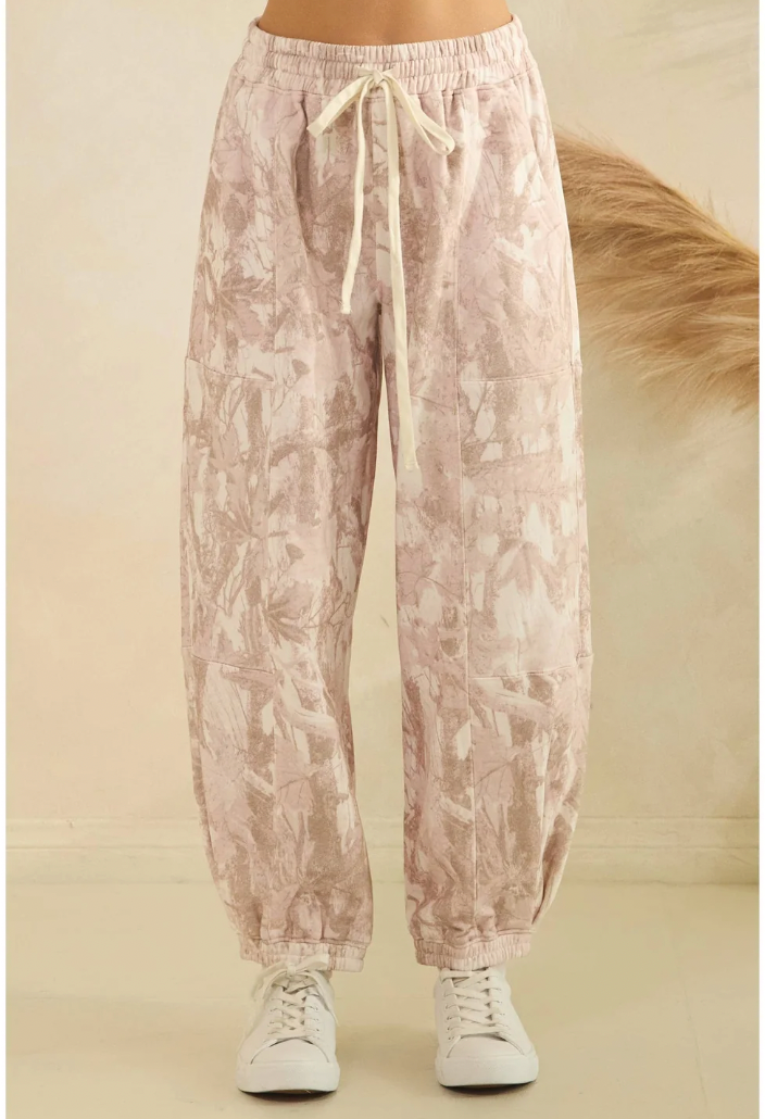 Pink Camo French Terry Pants
