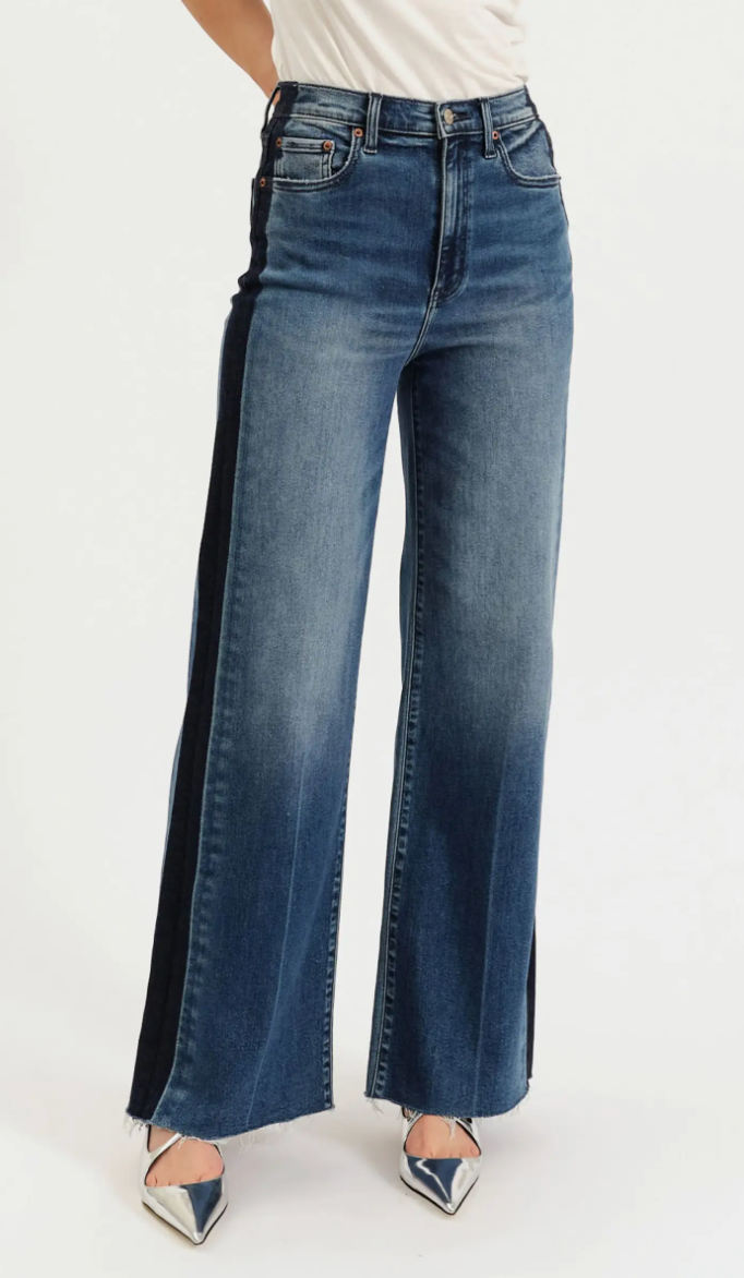 Far out High Rise Wide Leg- Tuxed Tuxedo