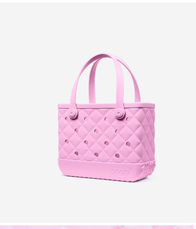 Bitty Bogg Bag-Quilted Pink Taffy