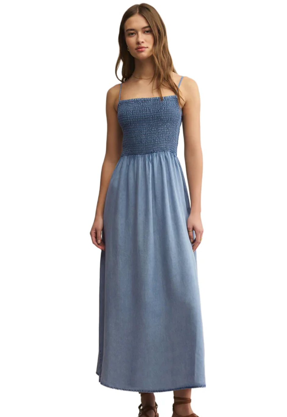 Bayside Chambray Midi Dress