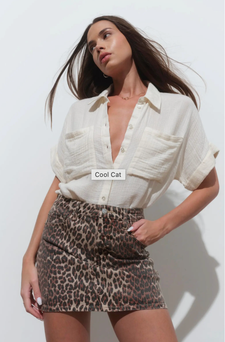 Malibu Mini Skirt Cheetah