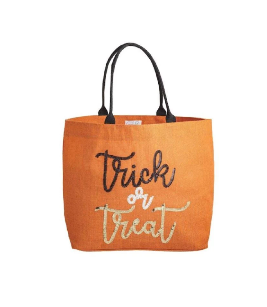 Halloween Sparkle Tote - Orange