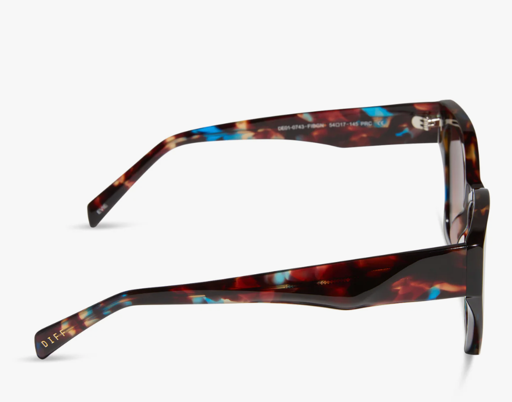 Evie Confetti Tortoise + Brown Gradient Sunglasses