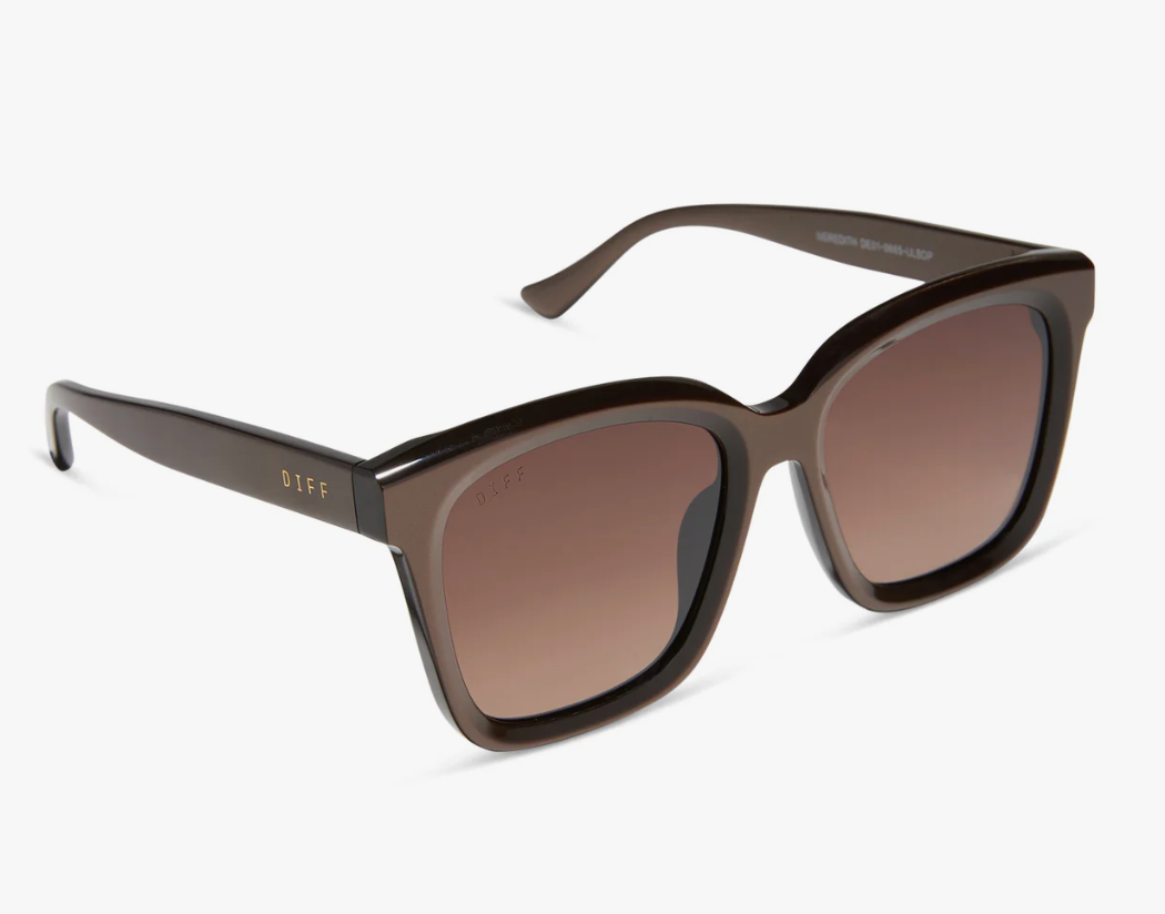 Meredith Moscow Mule + Brown Gradient Gold Flash Polarized Sunglasses