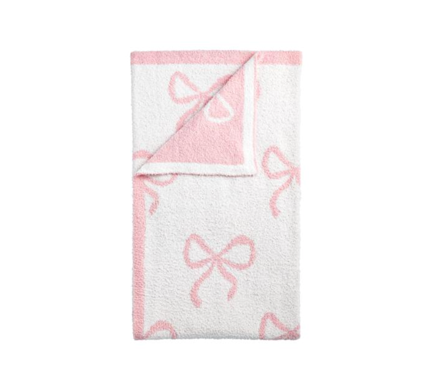 Pink Bow Luxury Blanket