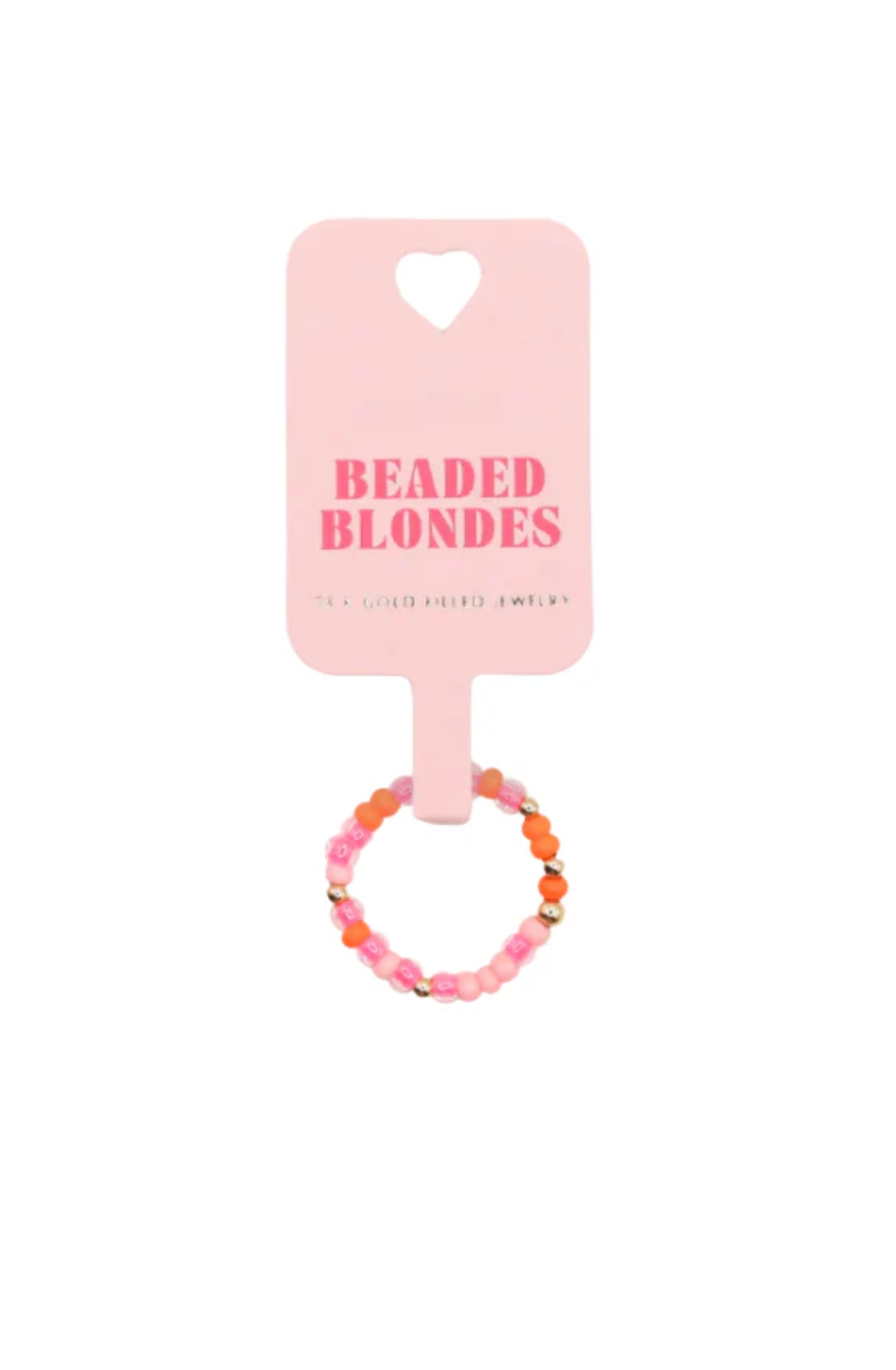 Pink & Orange Sprinkle Ring