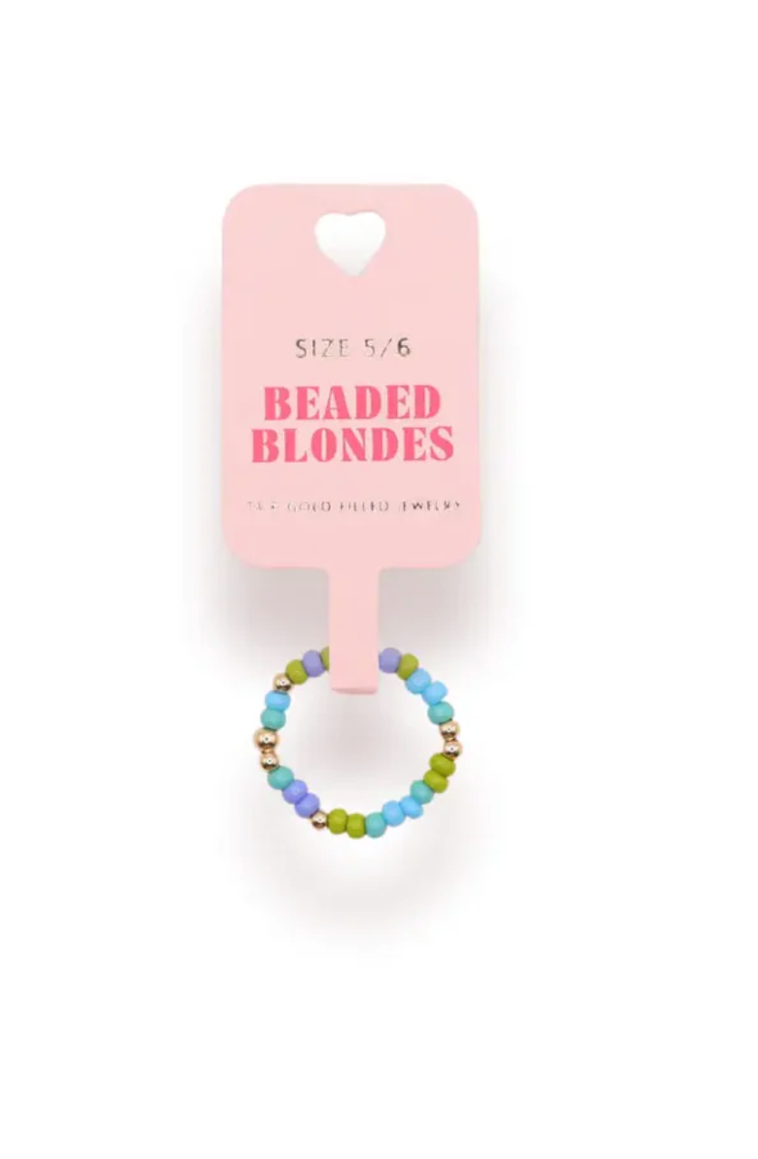 Blue & Green Sprinkle Ring