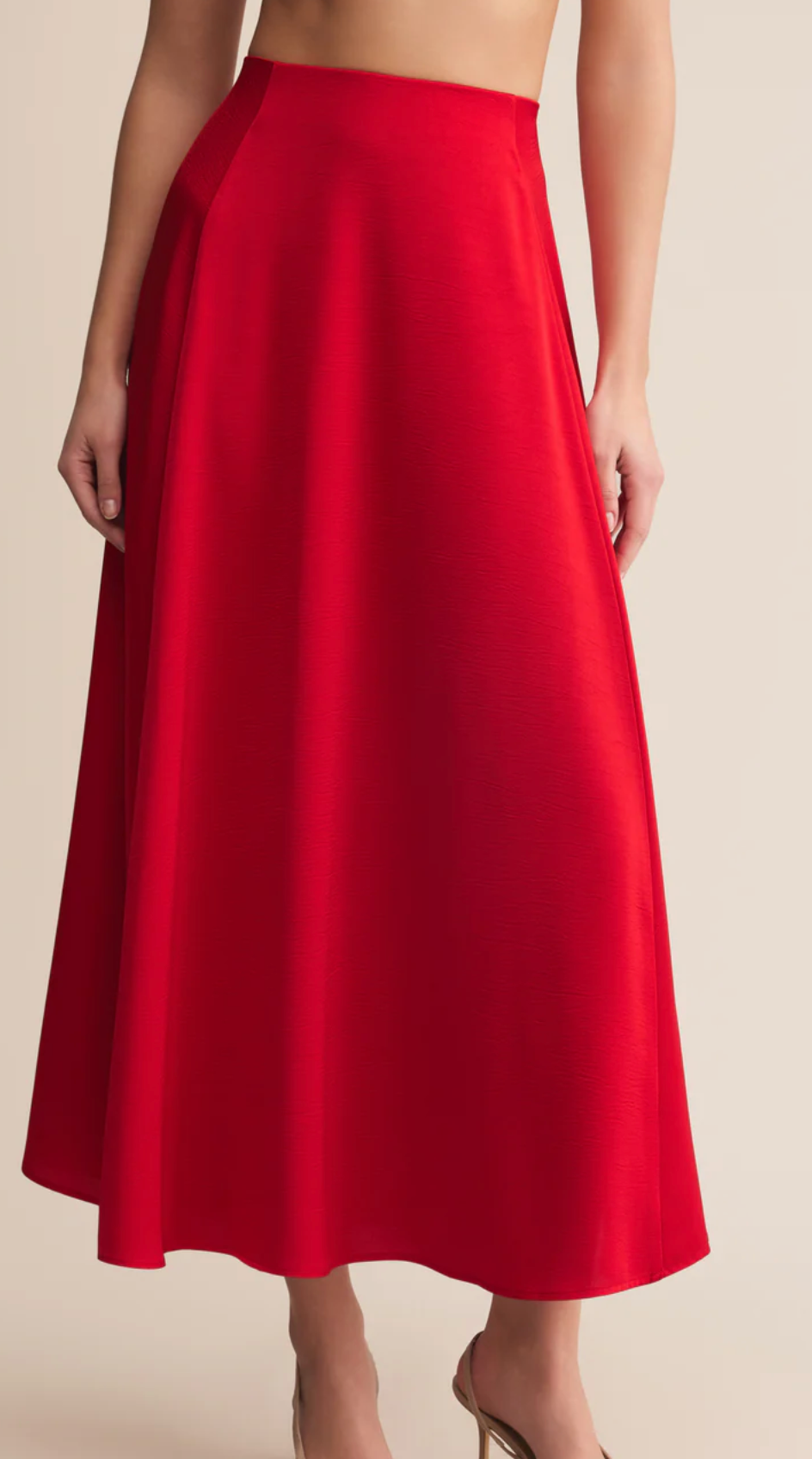 Northpointe Red Midi Skirt