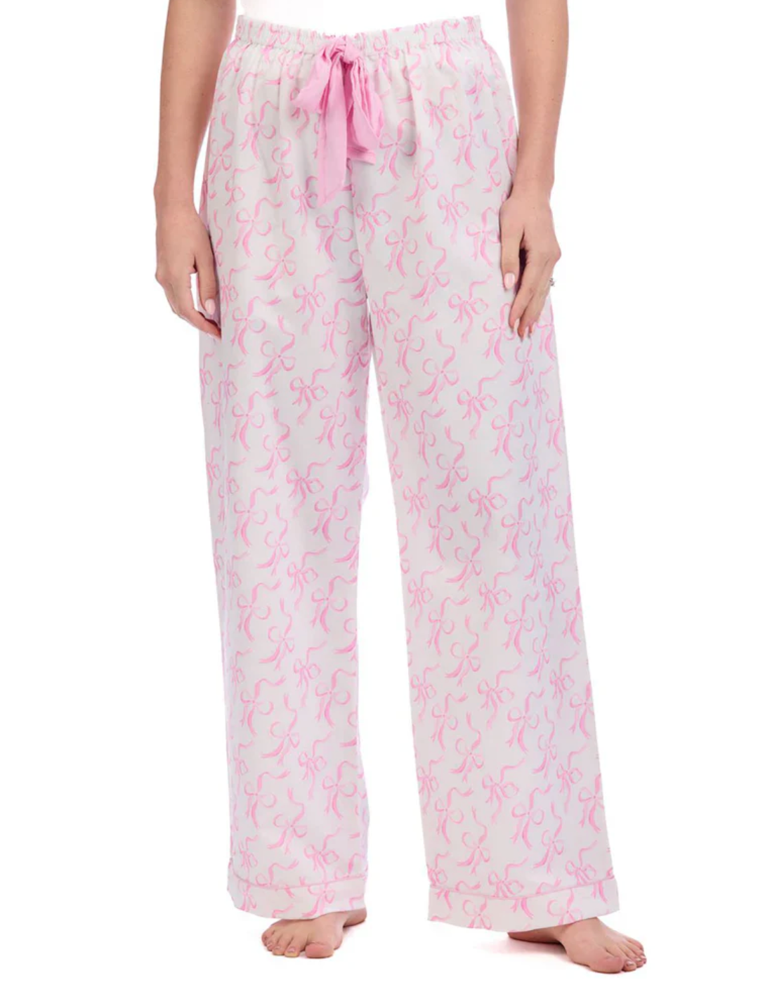 Valentine pajama pants-Pk bows