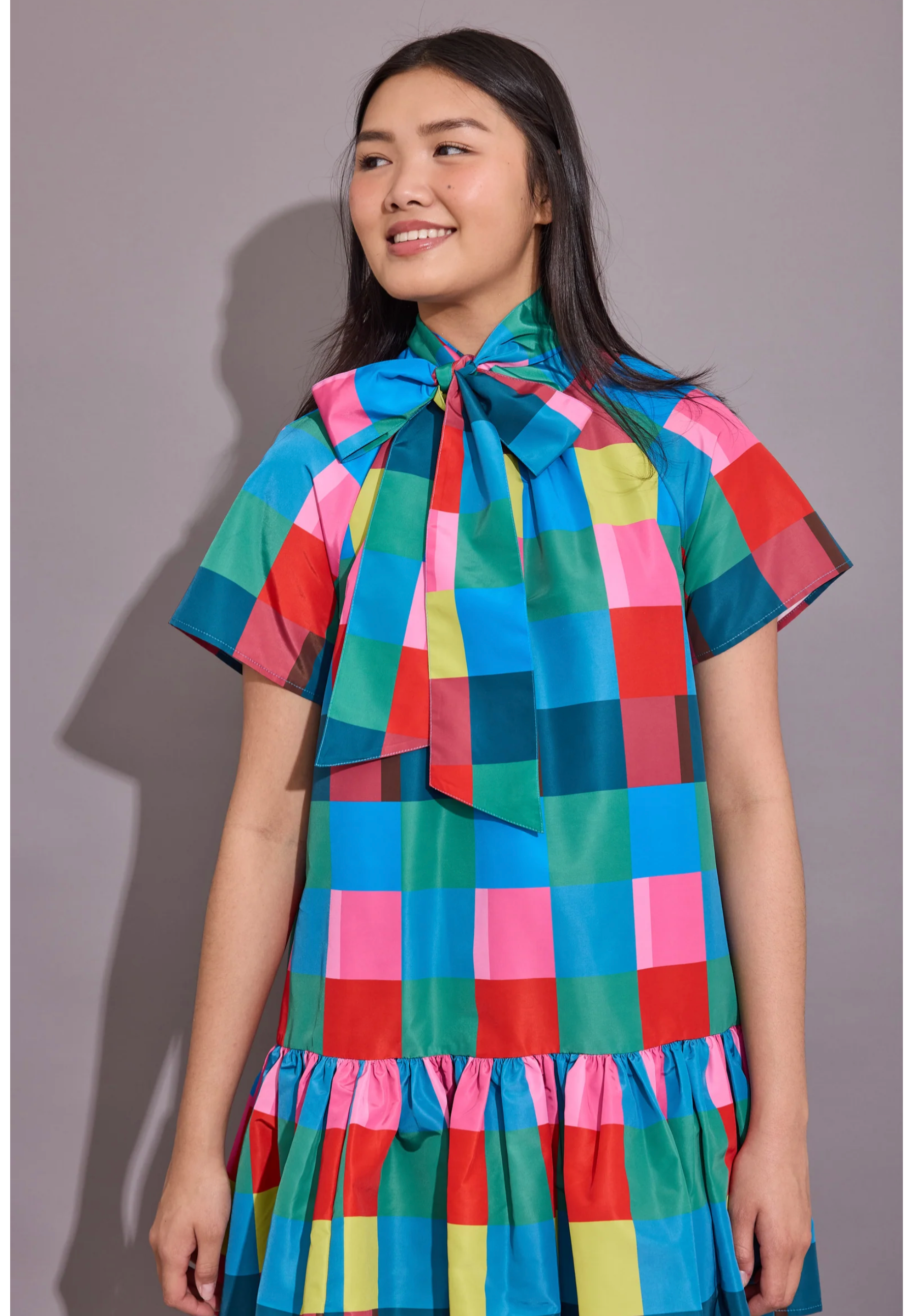 Willa Dress- Holiday Check