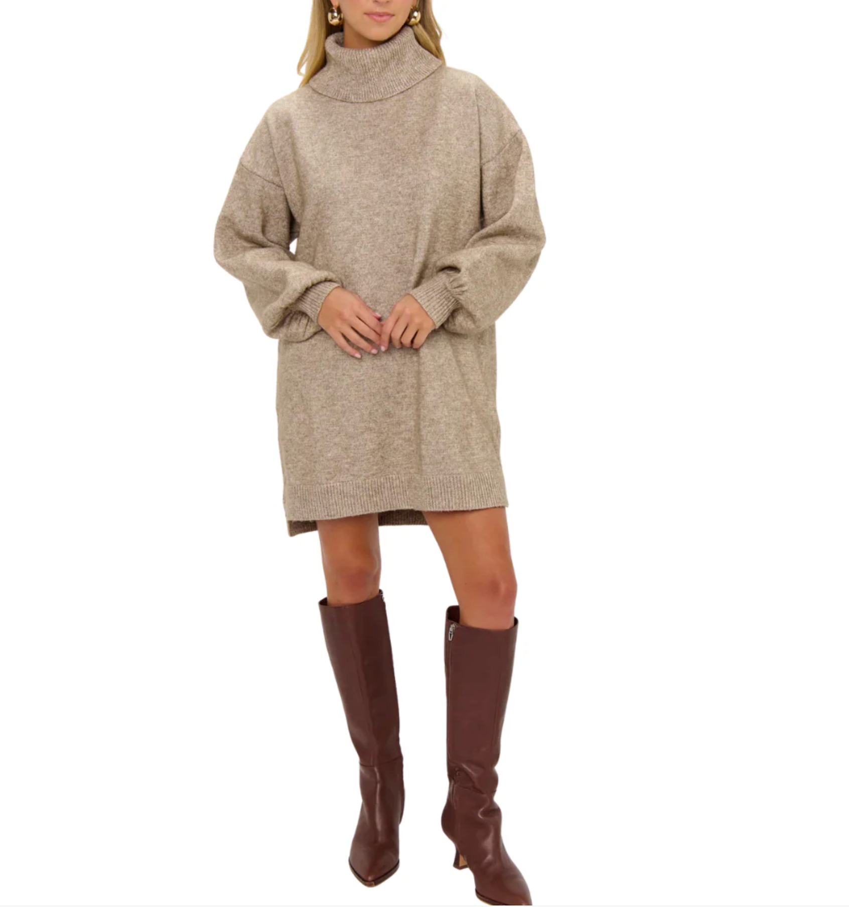 Chester Sweater Dress Oatmeal Knit- Show Me Your MuMu