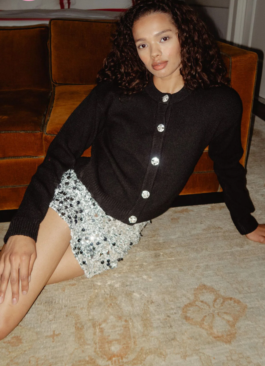 Maggie Cardigan- Black Knit