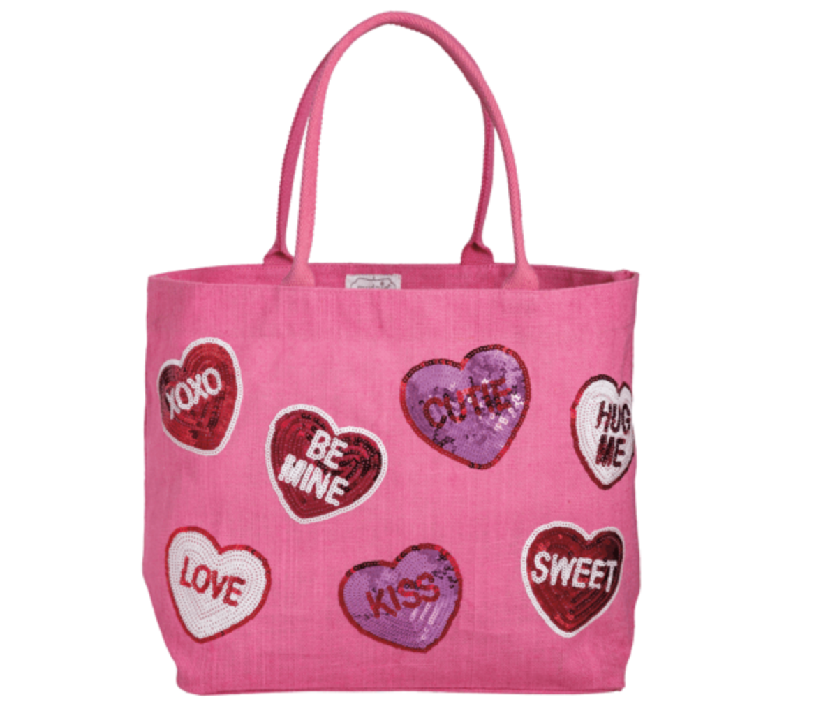 Valentines Sparkle Totes