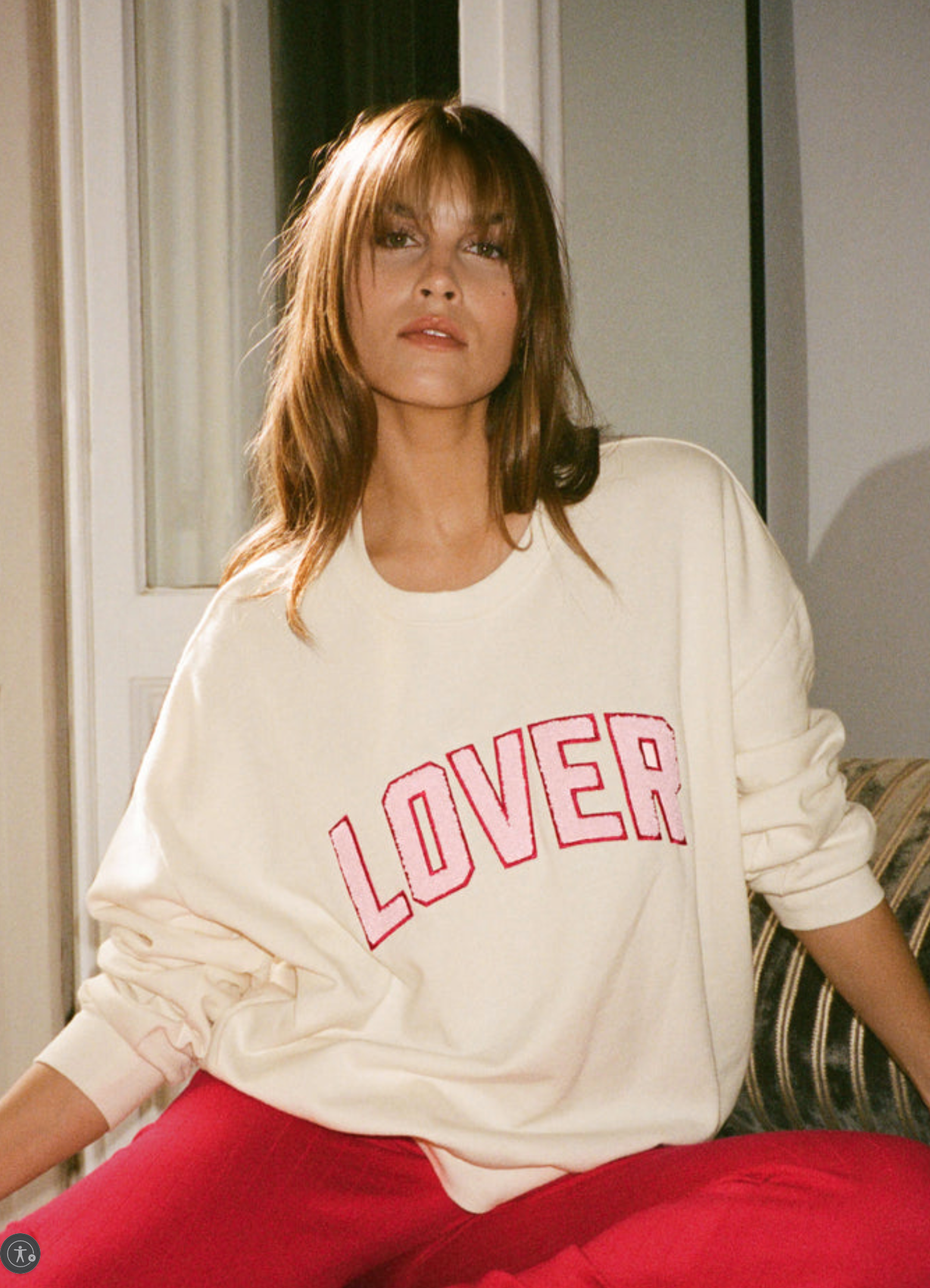 Oversized Lover Sweatshirt - Vanilla Ice