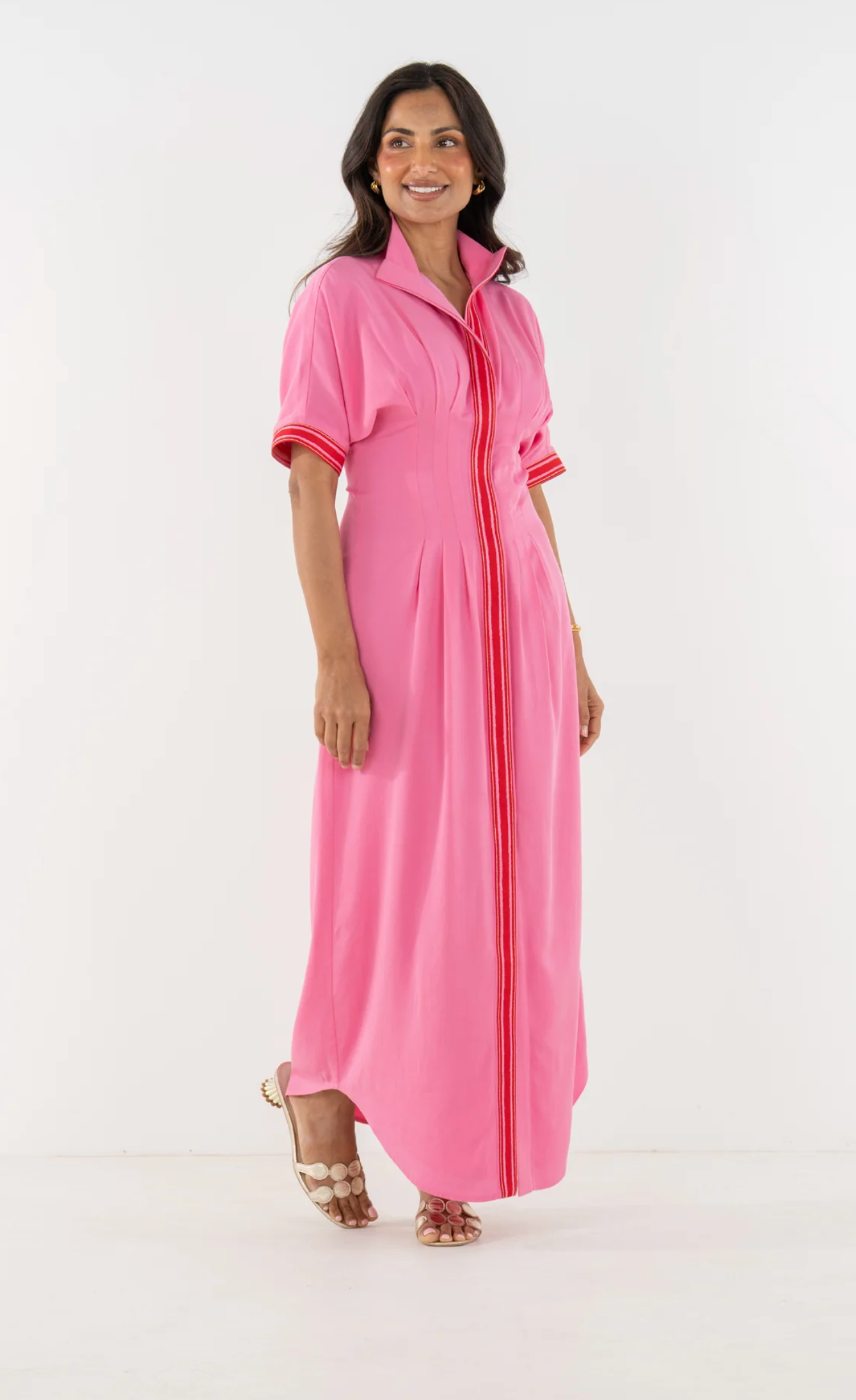 Georgia Dress- Pink Carnation- Emily McCarthy