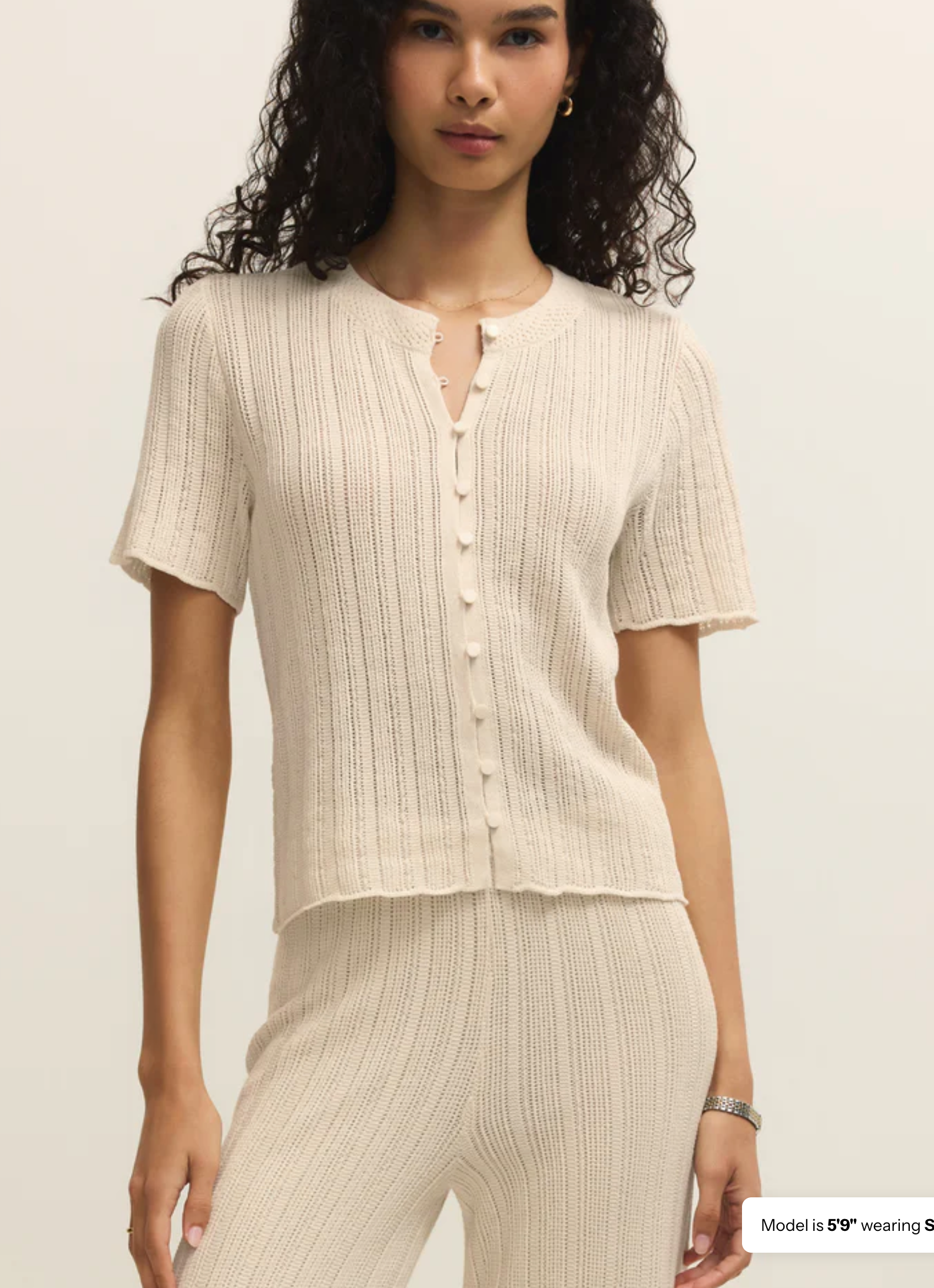 Starboard Crochet Top Linen