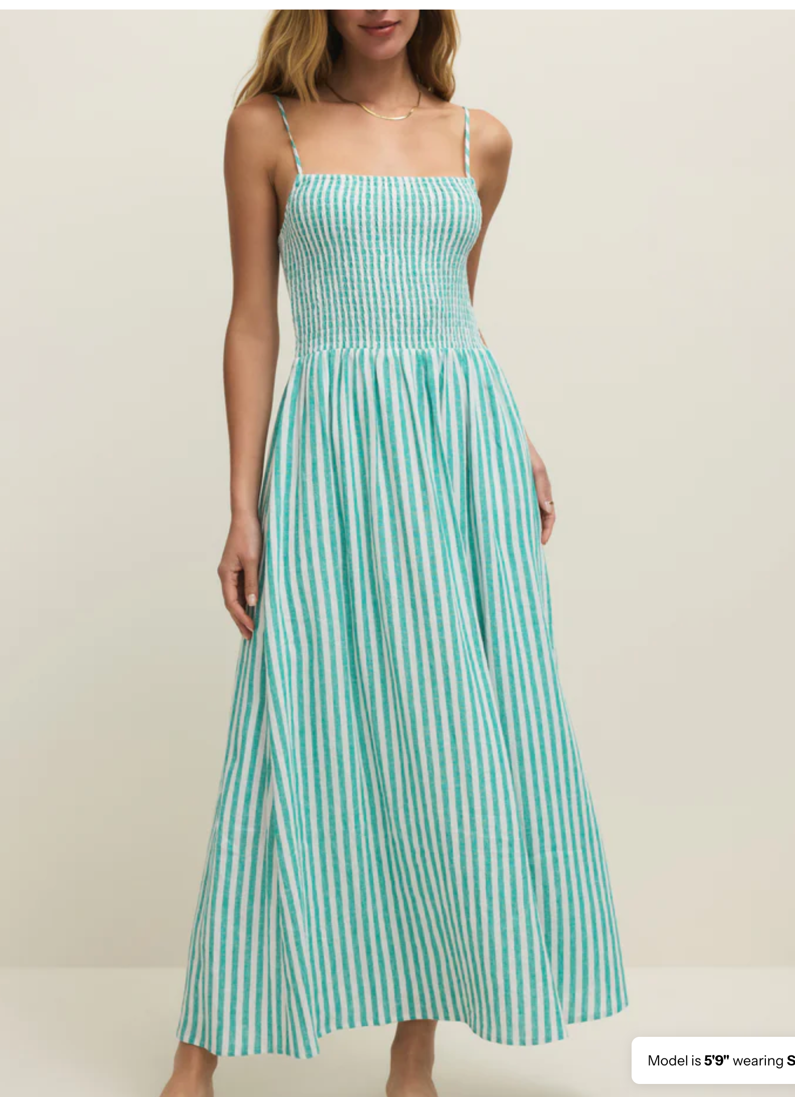 Bayside Striped Midi Dress La Palma
