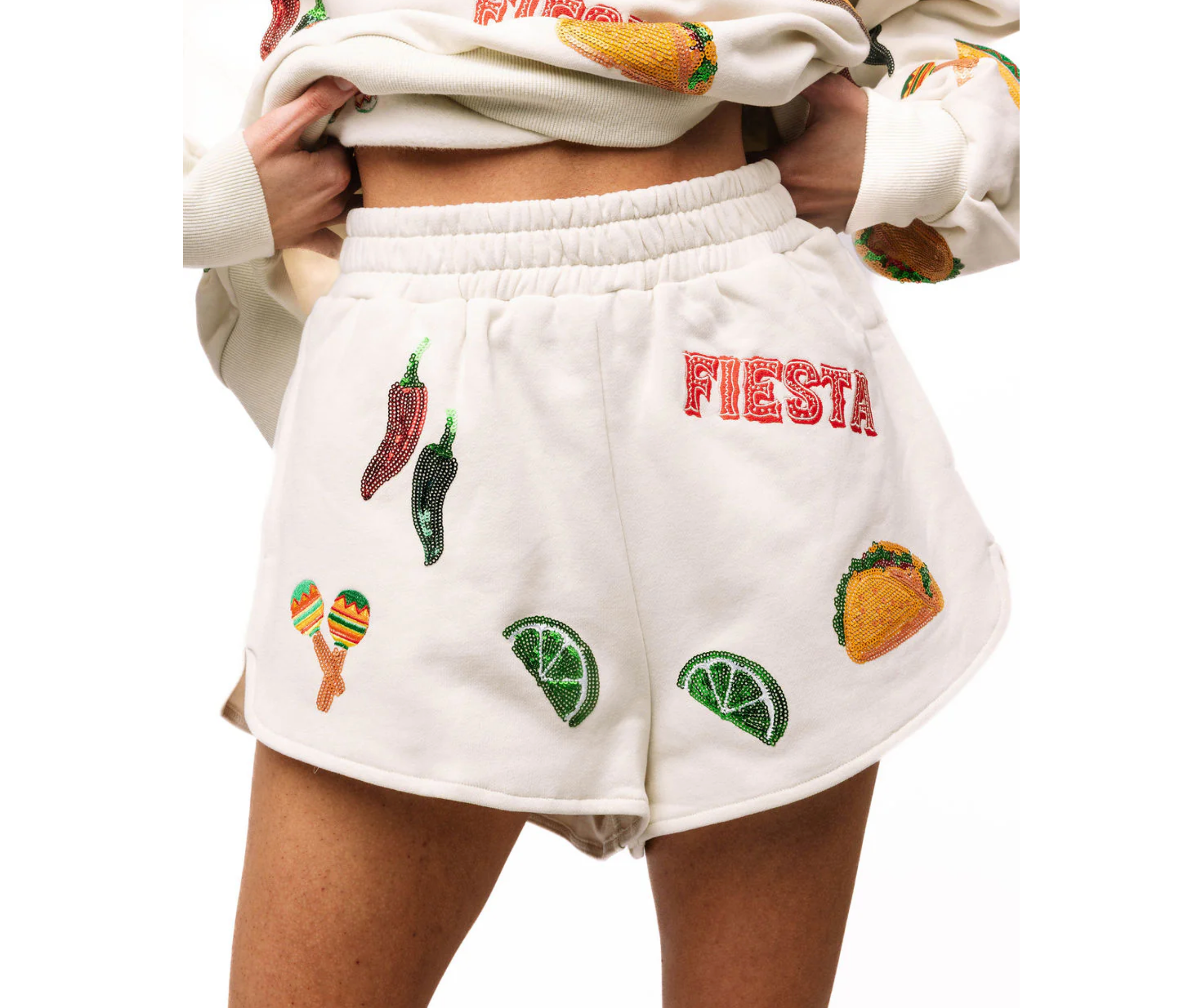 Beige Cinco Icon Short - Queen Of Sparkles