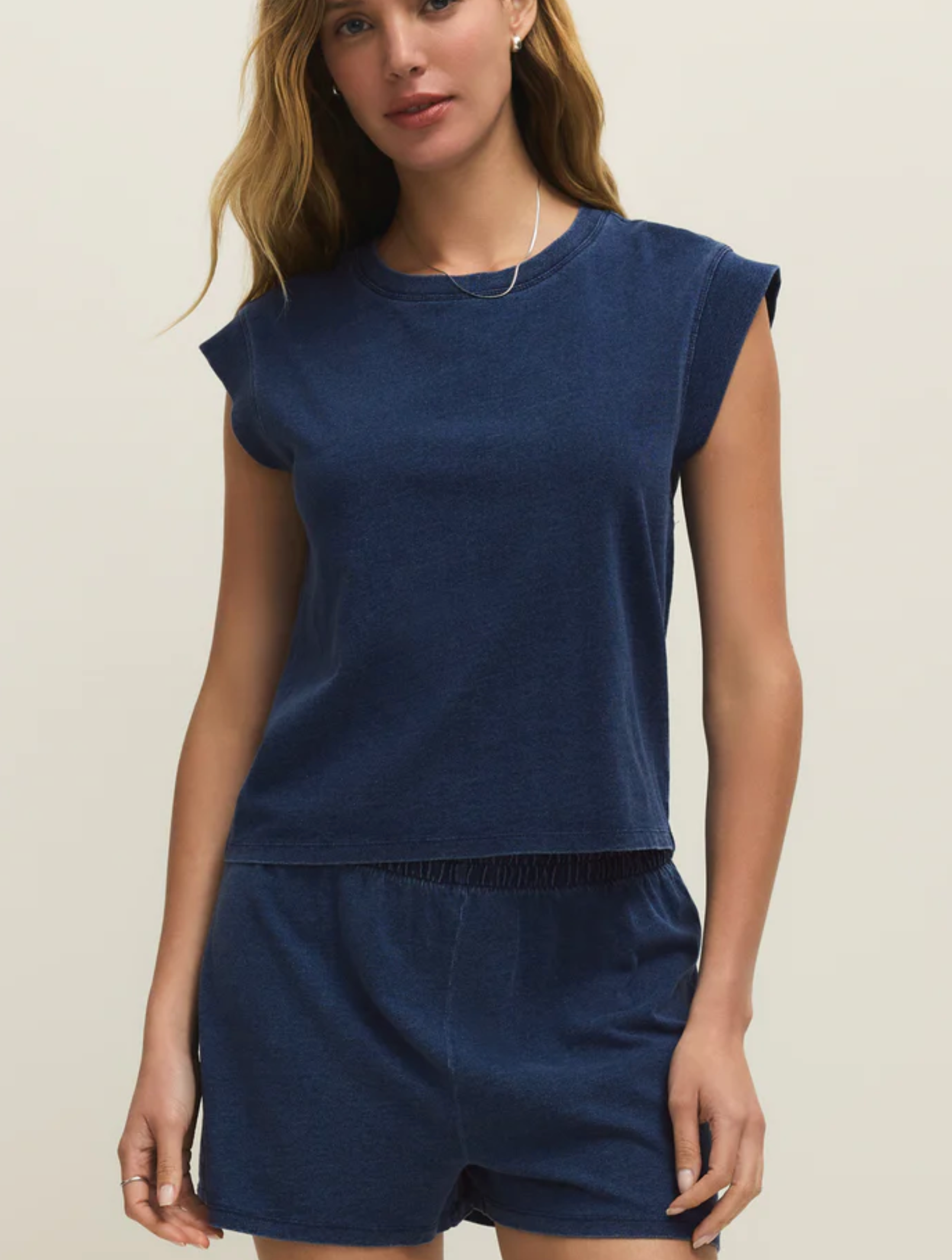 Camino Jersey Denim Top