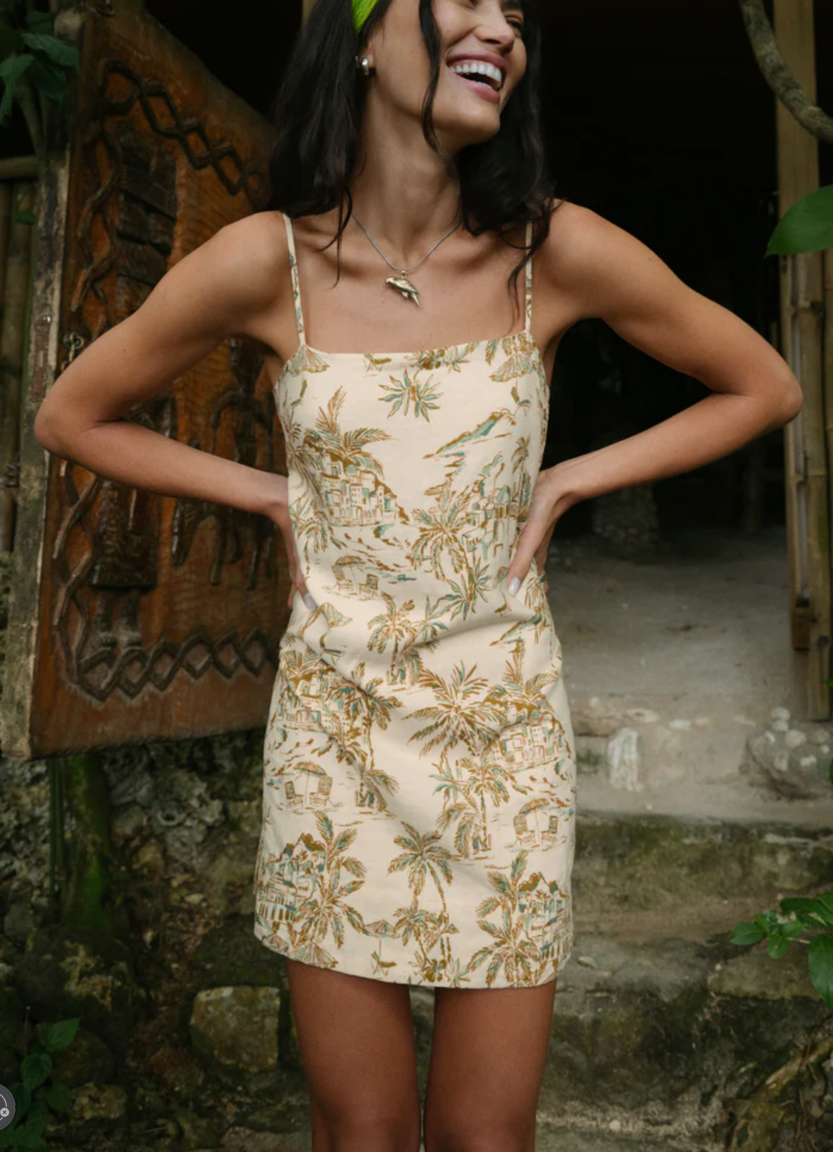 Maude Tiki Tide Mini Dress