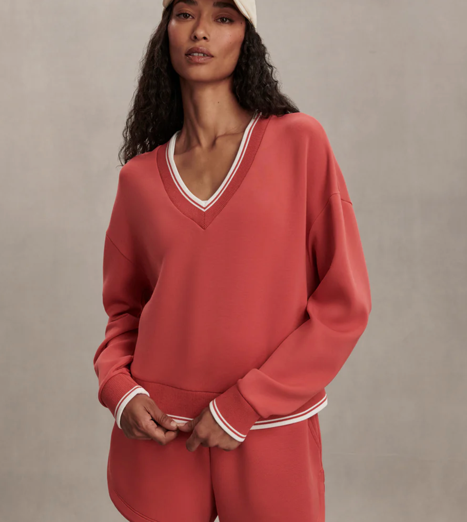 Blithe Cropped Sweat - Baked Apple