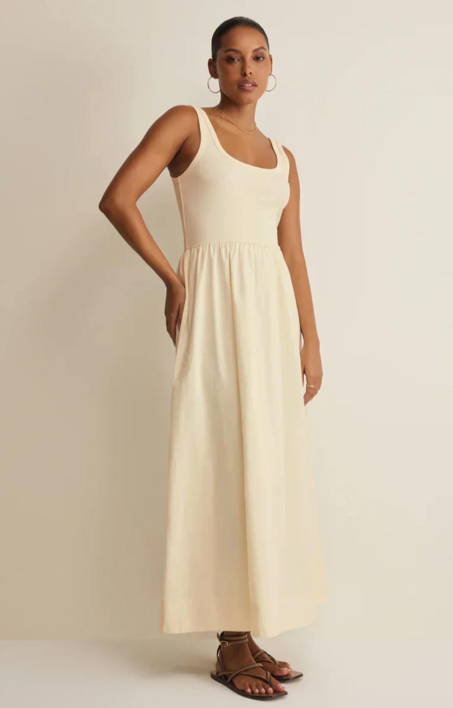 Kensie Midi Dress-cloud