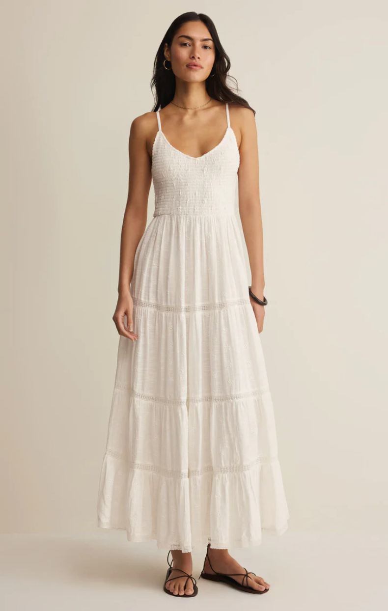 Behati Eyelet Midi Dress