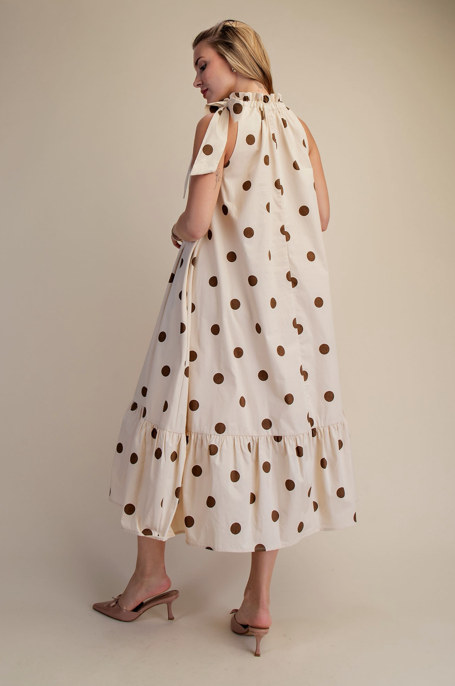 Polka Dot Midi Dress