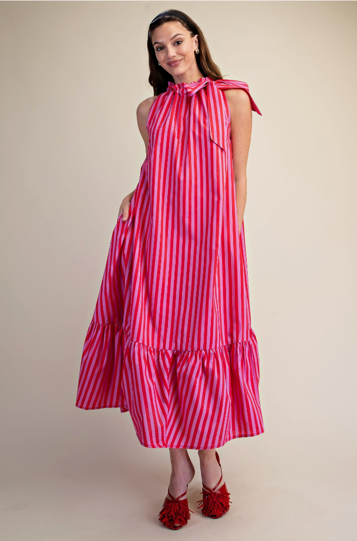 Stripe Midi Dress