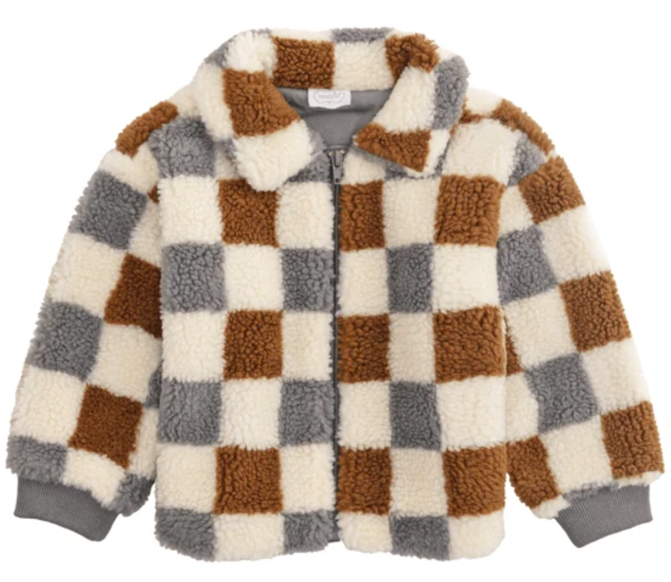 Boy Sherpa Check Jacket