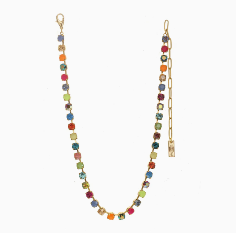 Sarina Necklace in Watermelon Mix -Tova