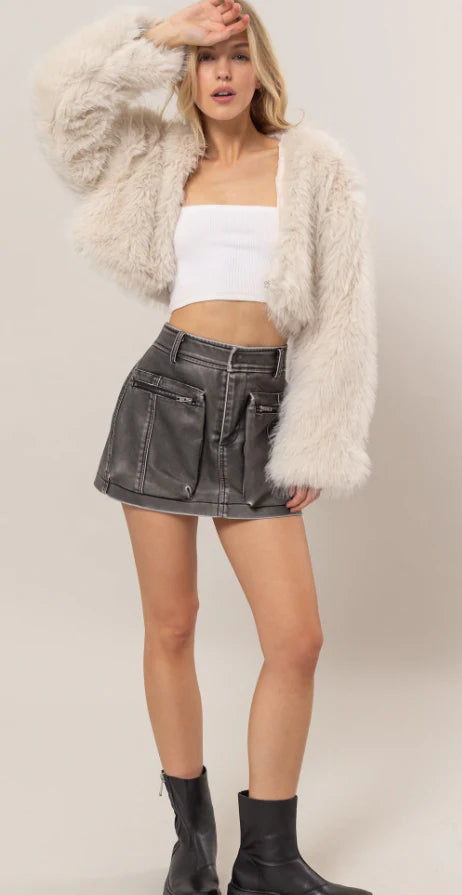 Ember Fur Jacket Cream