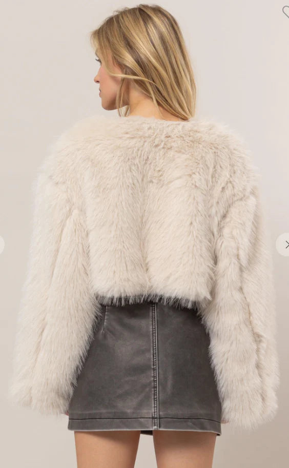 Ember Fur Jacket Cream