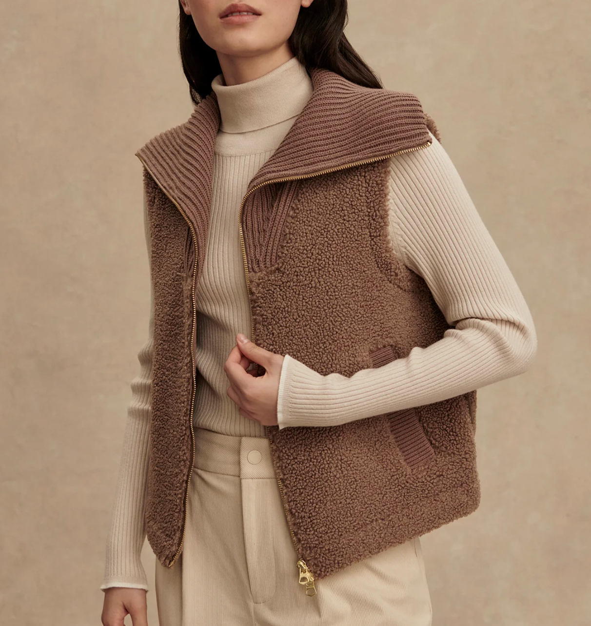 Aspen Gilet- Ash Taupe