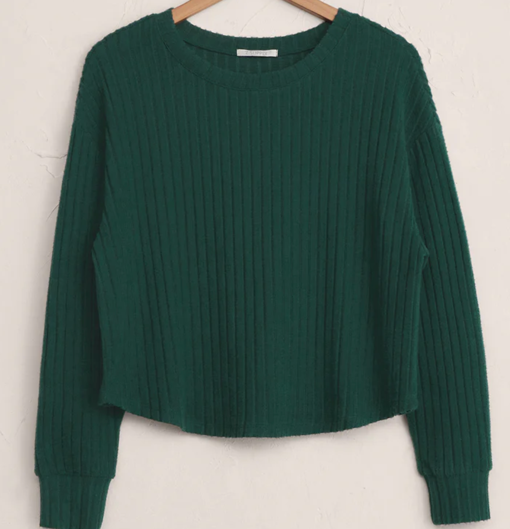 Elfie Silky Rib Long Sleeve Top