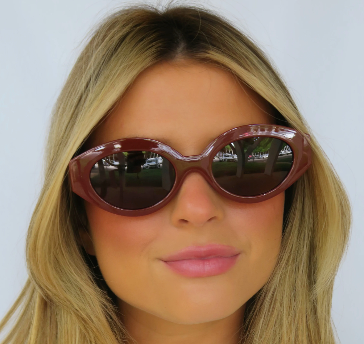 Hampton Sunglasses In Burgundy
