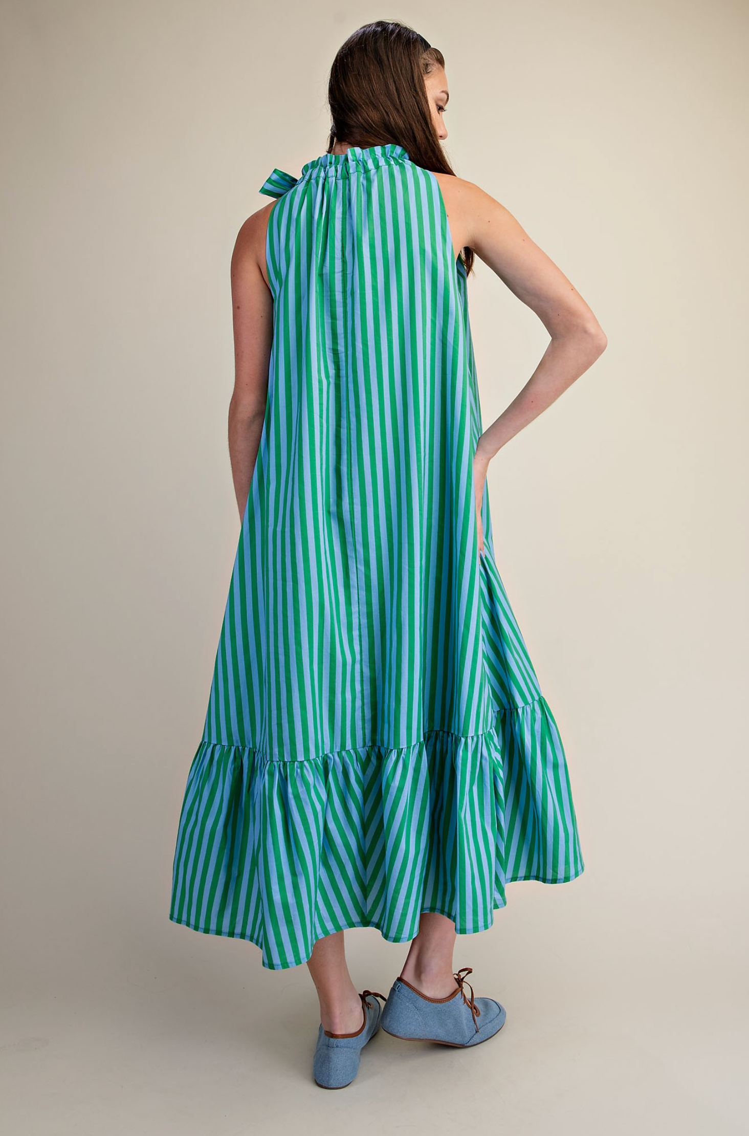 Stripe Midi Dress