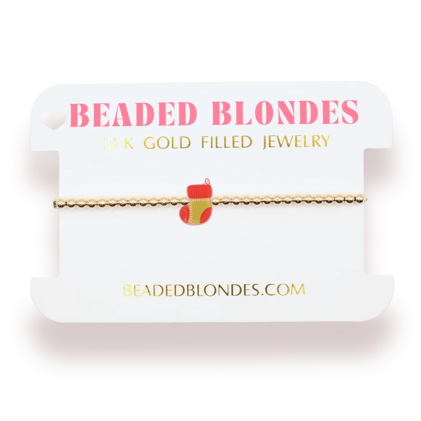 Stocking Bracelet - Beaded Blondes