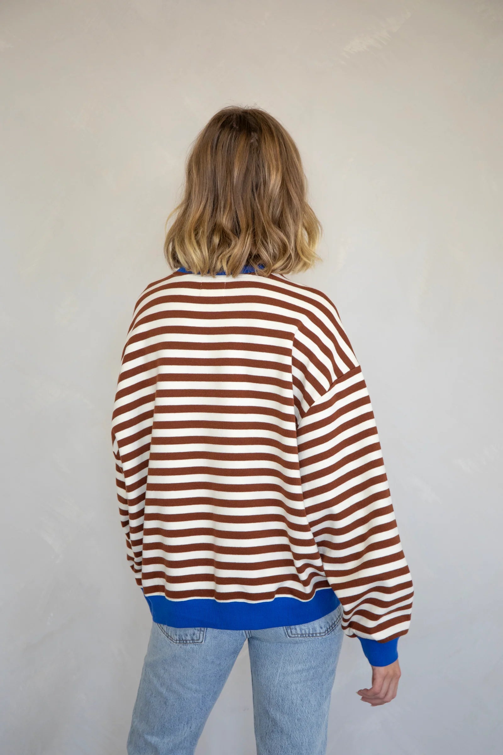 Chocolate Stripe Sweatshirt