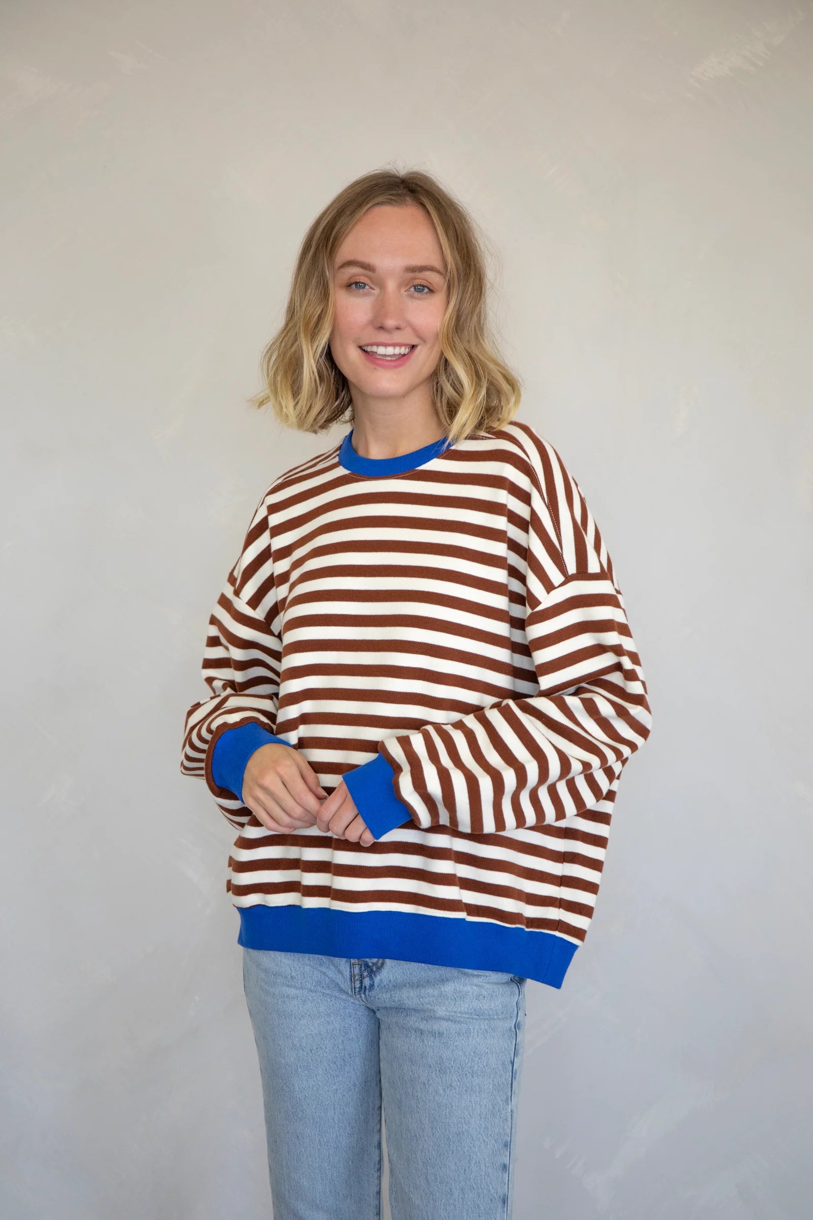 Chocolate Stripe Sweatshirt