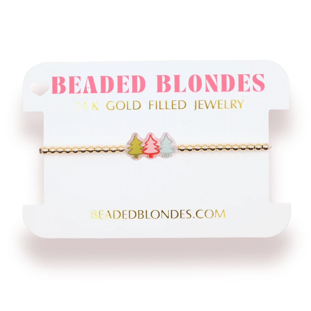 Tree Trio Holiday Bracelet