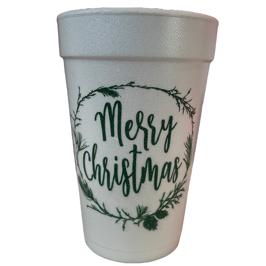 Holiday Styrofoam Cups