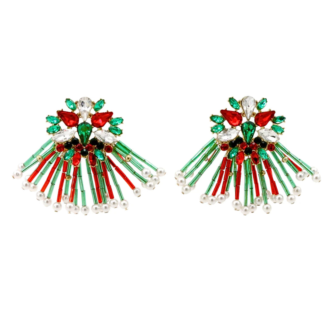 Holiday Fringe Earring