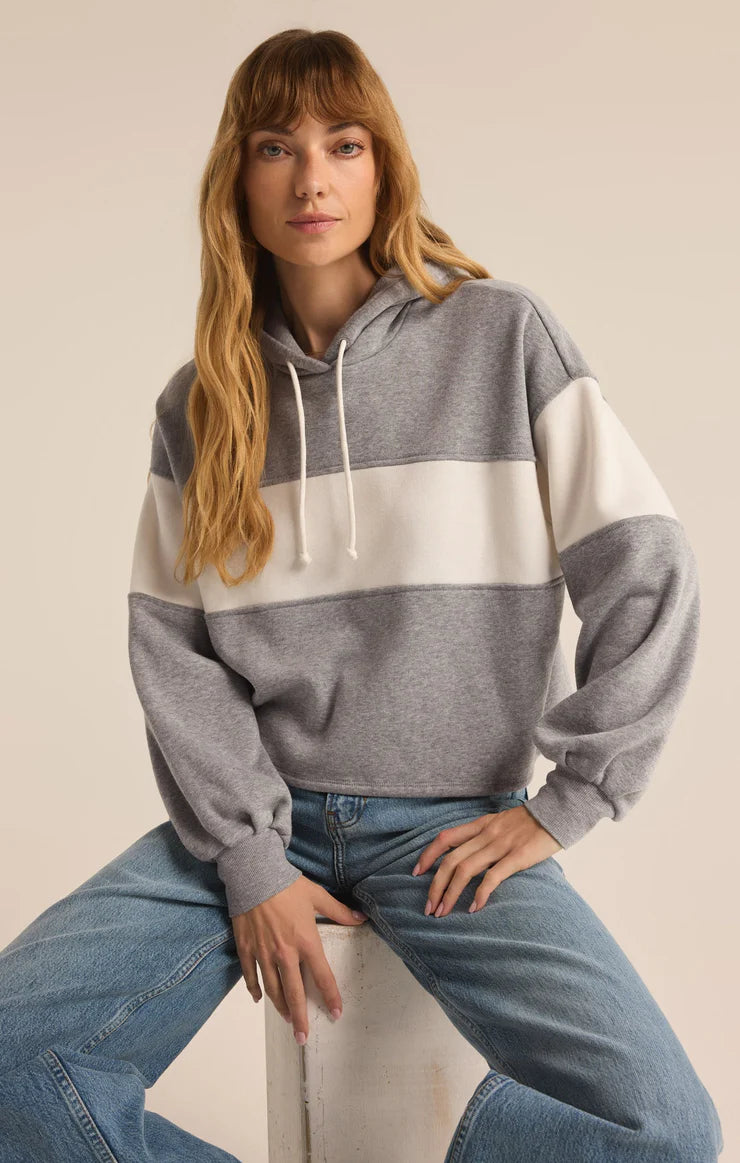 Landing Colorblocked Hoodie Classic Heather Grey